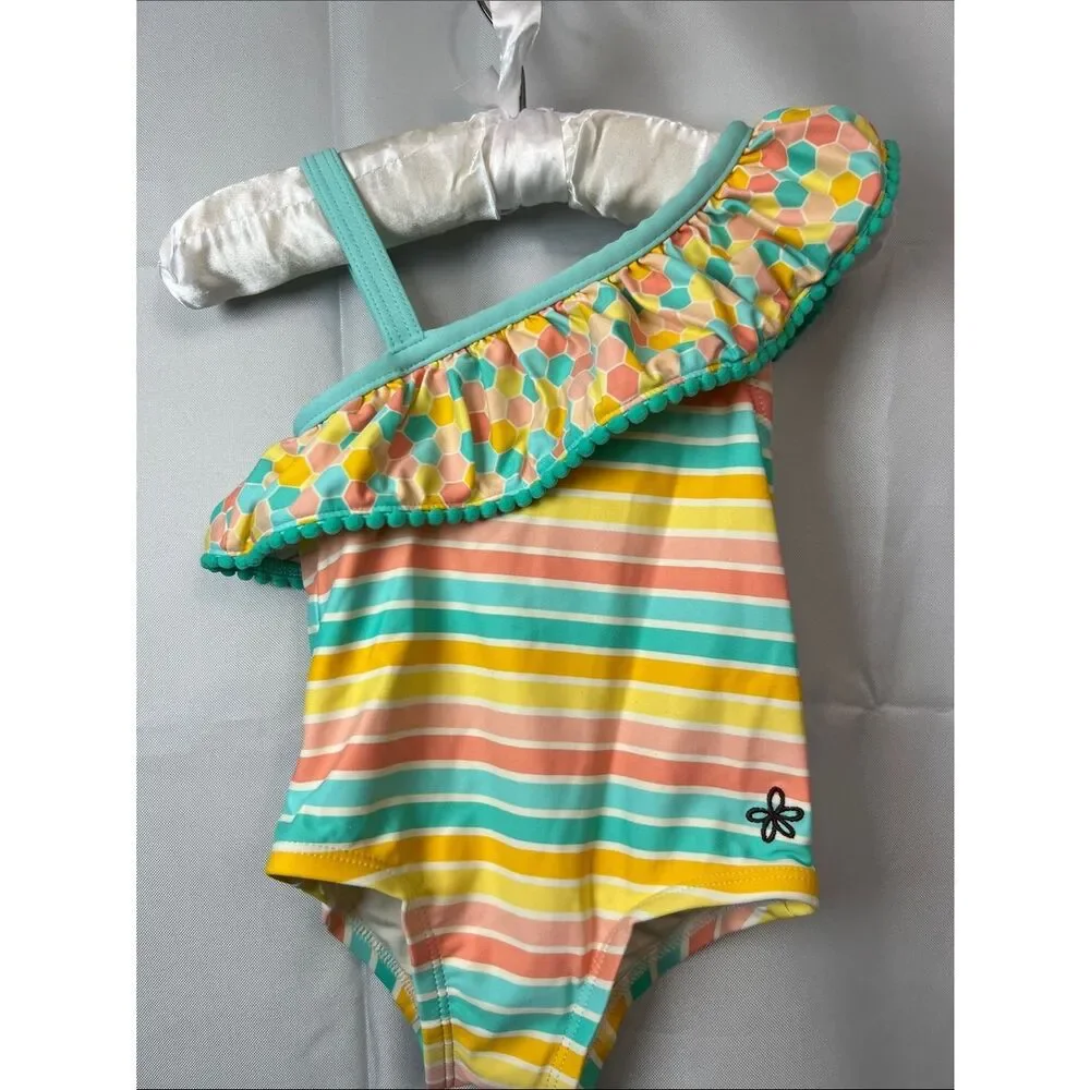 Matilda Jane Lollipop lines Swimsuit NWOT size 2